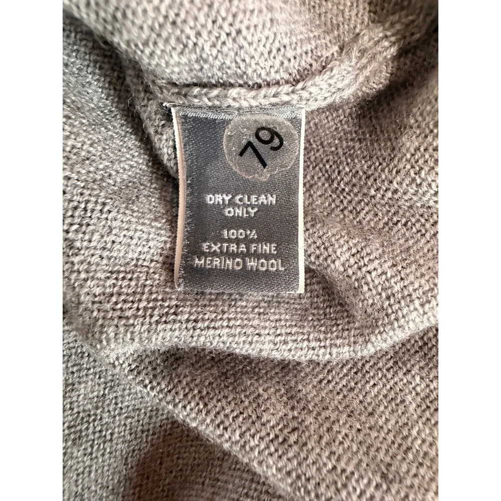 Bonobos Extra Fine Merino Wool V-Neck Sweater Medium Gray Heather Lightweight